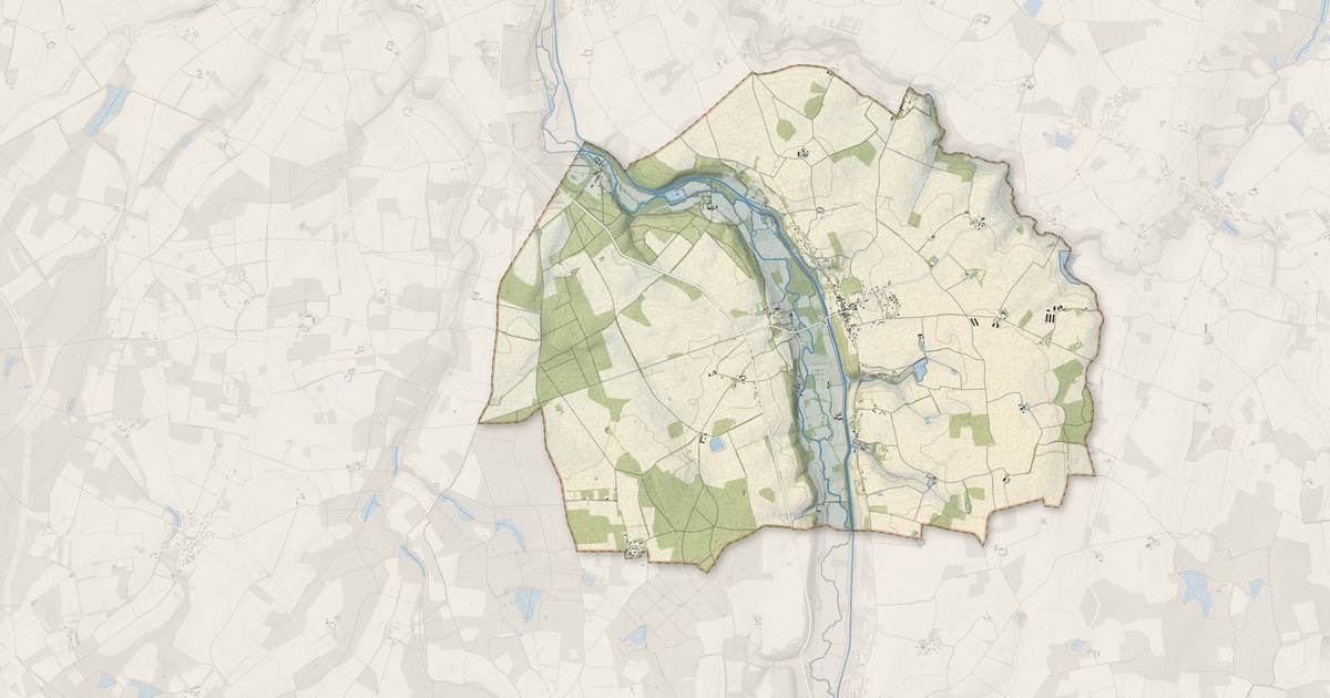 Portrait cartographique de Dammarie-sur-Loing : relief, eau, forêts, bâti et voies, calculés à partir des données de l'IGN