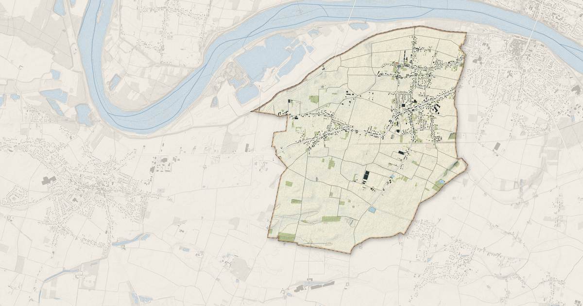 Portrait cartographique de Darvoy : relief, eau, forêts, bâti et voies, calculés à partir des données de l'IGN