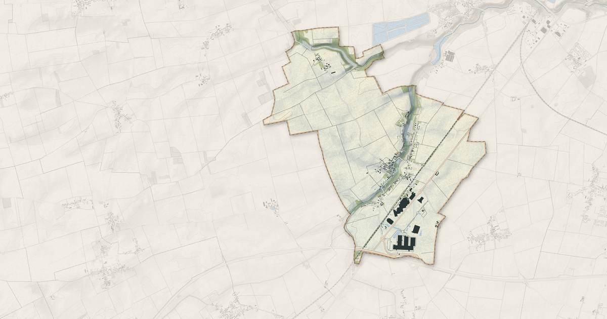 Portrait cartographique de Escrennes : relief, eau, forêts, bâti et voies, calculés à partir des données de l'IGN
