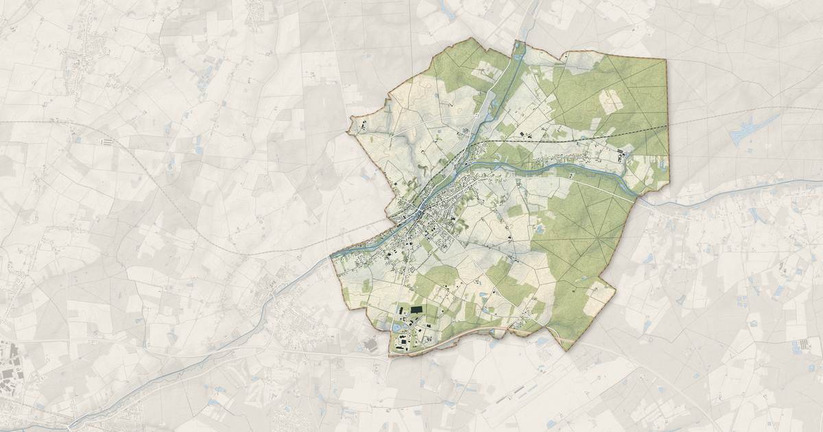 Portrait cartographique de Fay-aux-Loges : relief, eau, forêts, bâti et voies, calculés à partir des données de l'IGN