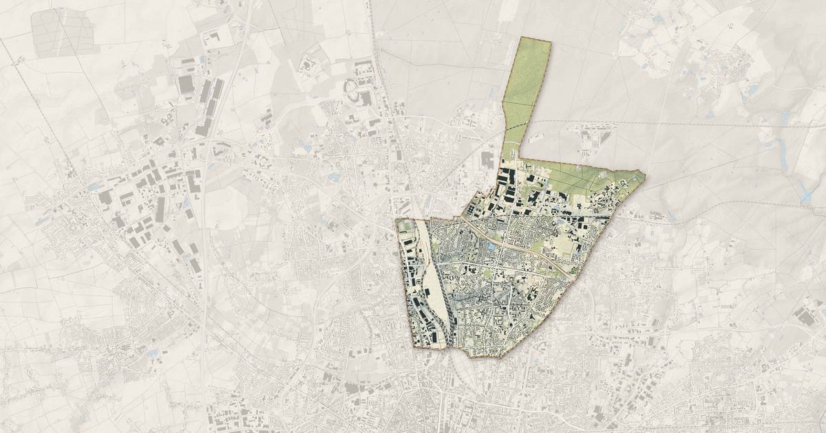 Portrait cartographique de Fleury-les-Aubrais : relief, eau, forêts, bâti et voies, calculés à partir des données de l'IGN