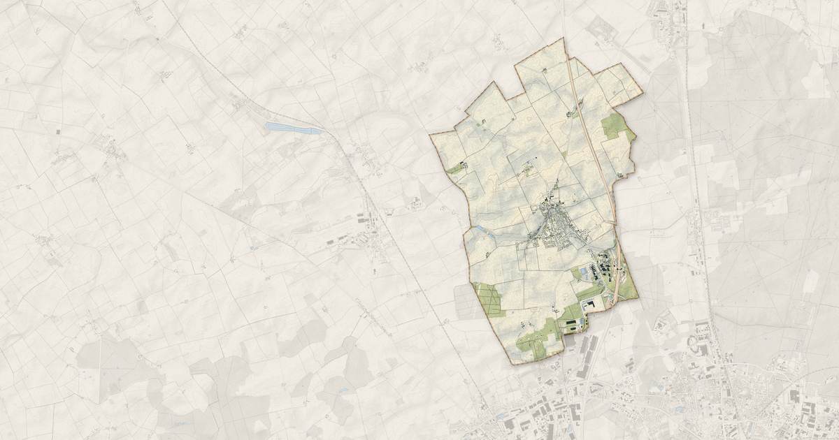 Portrait cartographique de Gidy : relief, eau, forêts, bâti et voies, calculés à partir des données de l'IGN