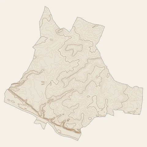 Gien : courbes de niveau