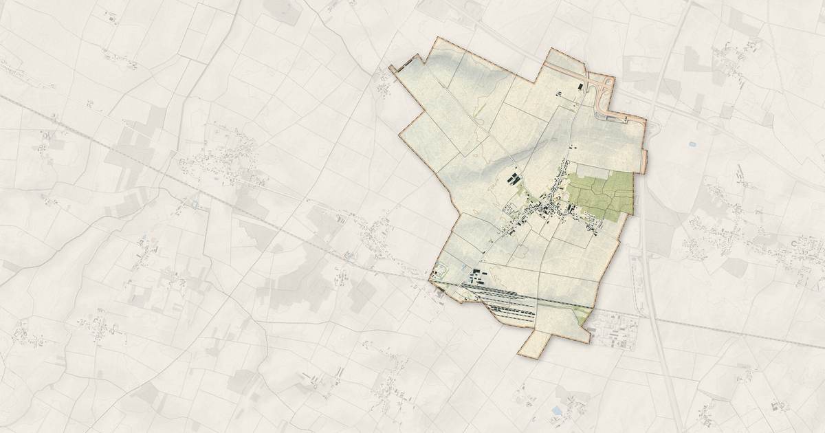 Portrait cartographique de Gondreville : relief, eau, forêts, bâti et voies, calculés à partir des données de l'IGN
