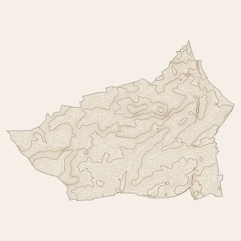 Ingré : courbes de niveau