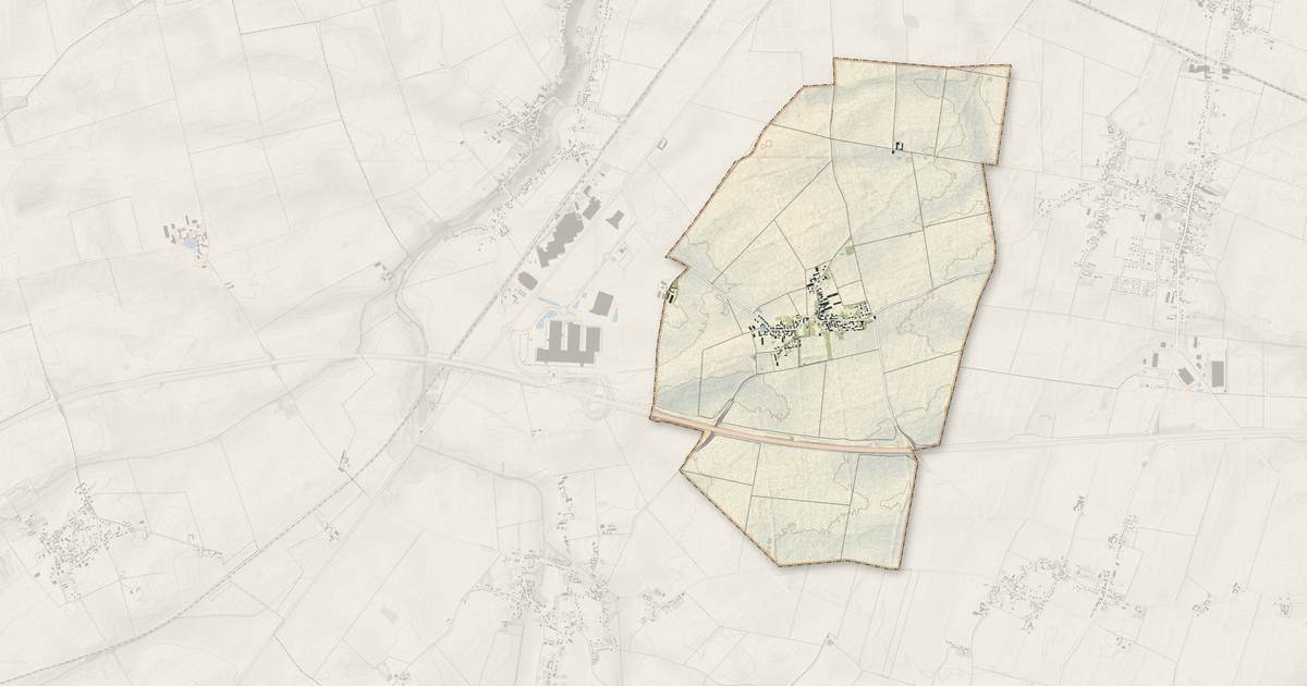 Portrait cartographique de Laas : relief, eau, forêts, bâti et voies, calculés à partir des données de l'IGN