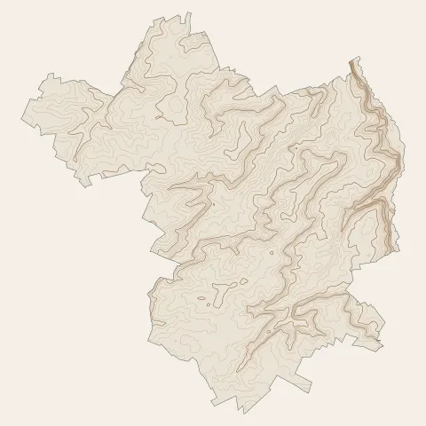 Le Malesherbois : courbes de niveau