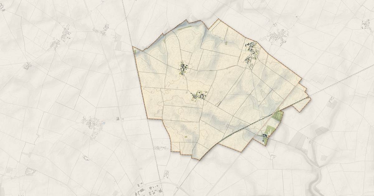 Portrait cartographique de Marsainvilliers : relief, eau, forêts, bâti et voies, calculés à partir des données de l'IGN