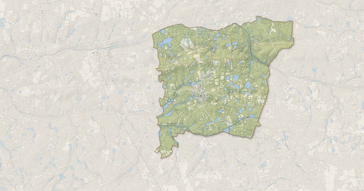 Portrait cartographique de Ménestreau-en-Villette : relief, eau, forêts, bâti et voies, calculés à partir des données de l'IGN