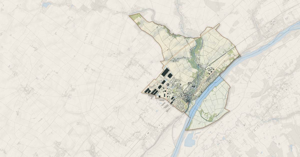 Portrait cartographique de Meung-sur-Loire : relief, eau, forêts, bâti et voies, calculés à partir des données de l'IGN
