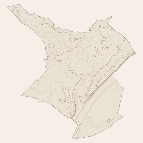 Meung-sur-Loire : courbes de niveau