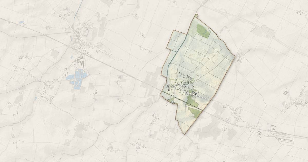 Portrait cartographique de Mignerette : relief, eau, forêts, bâti et voies, calculés à partir des données de l'IGN