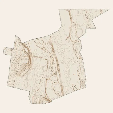 Montargis : courbes de niveau