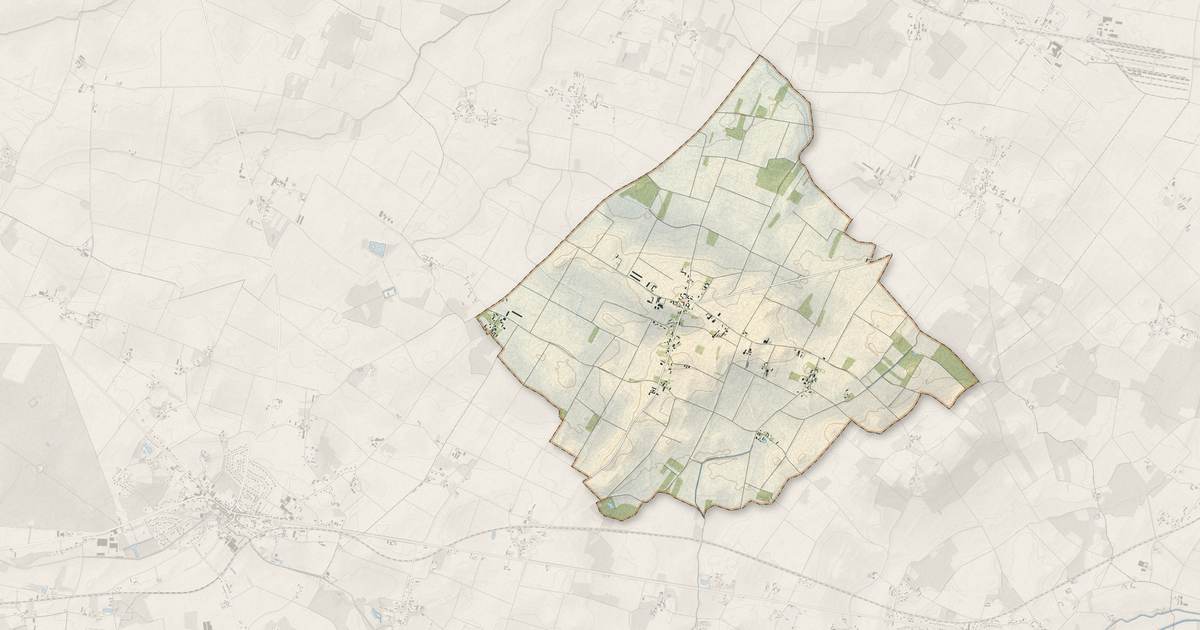 Portrait cartographique de Moulon : relief, eau, forêts, bâti et voies, calculés à partir des données de l'IGN