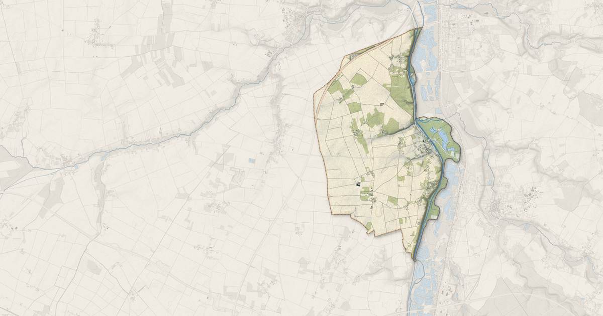 Portrait cartographique de Nargis : relief, eau, forêts, bâti et voies, calculés à partir des données de l'IGN