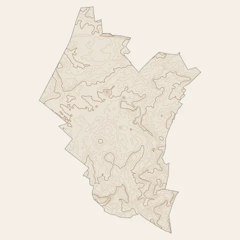 Neuville-aux-Bois : courbes de niveau