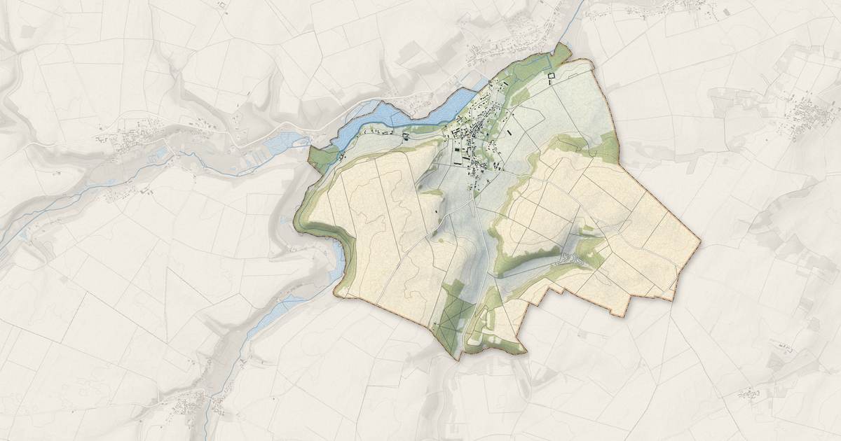 Portrait cartographique de La Neuville-sur-Essonne : relief, eau, forêts, bâti et voies, calculés à partir des données de l'IGN