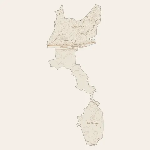 Orléans : courbes de niveau