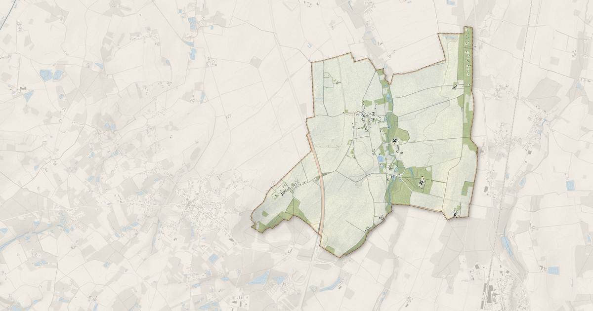 Portrait cartographique de Ouzouer-des-Champs : relief, eau, forêts, bâti et voies, calculés à partir des données de l'IGN