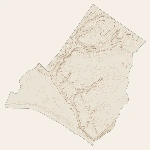 Ouzouer-sur-Loire : courbes de niveau