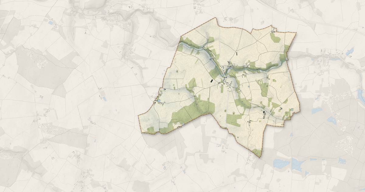 Portrait cartographique de Pers-en-Gâtinais : relief, eau, forêts, bâti et voies, calculés à partir des données de l'IGN