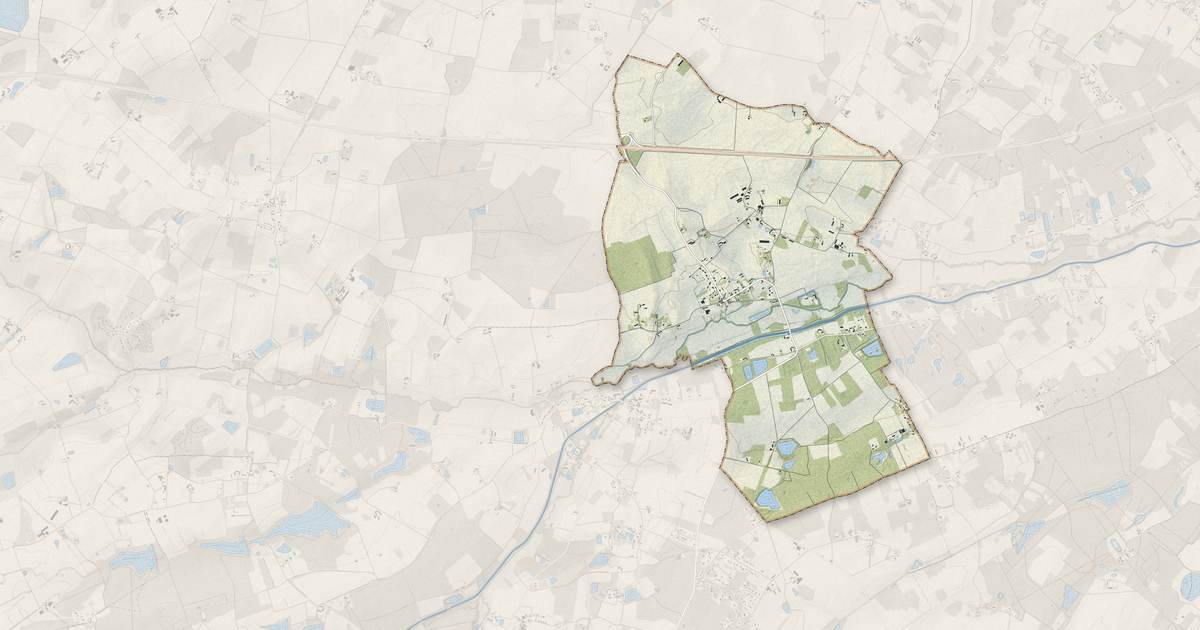 Portrait cartographique de Presnoy : relief, eau, forêts, bâti et voies, calculés à partir des données de l'IGN