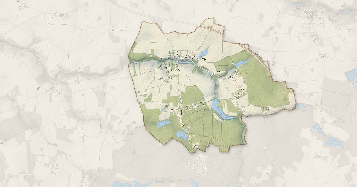 Portrait cartographique de Rozoy-le-Vieil : relief, eau, forêts, bâti et voies, calculés à partir des données de l'IGN