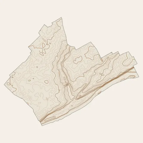 Saint-Ay : courbes de niveau