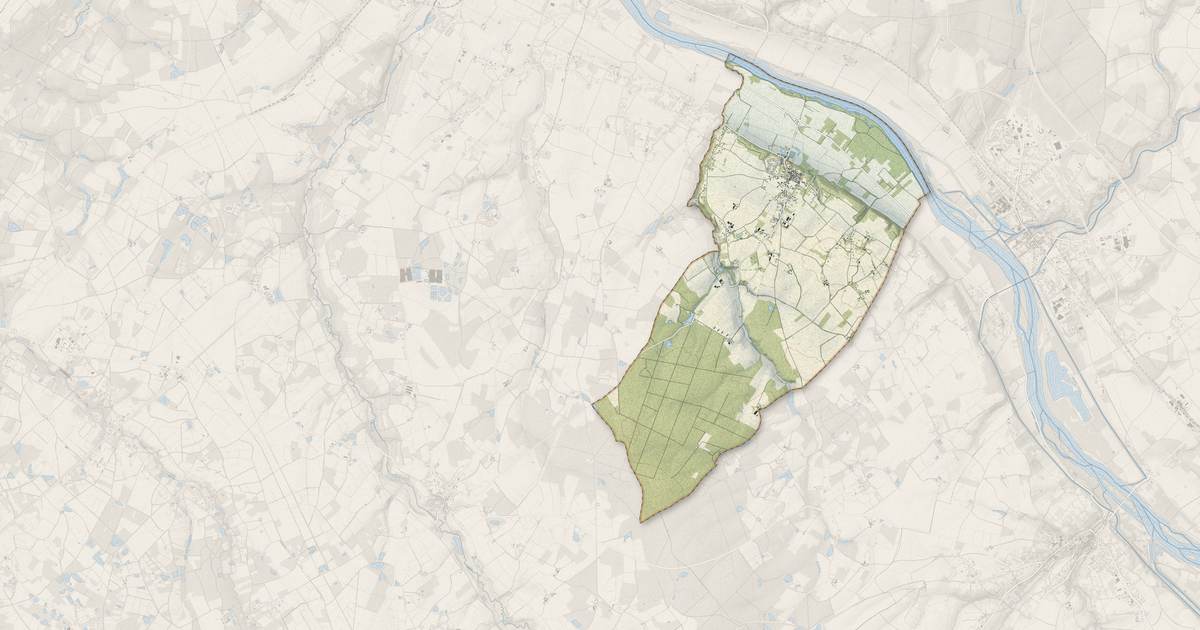 Portrait cartographique de Saint-Brisson-sur-Loire : relief, eau, forêts, bâti et voies, calculés à partir des données de l'IGN