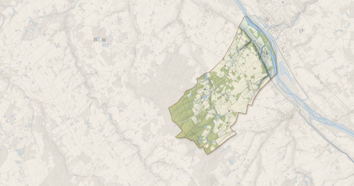 Portrait cartographique de Saint-Firmin-sur-Loire : relief, eau, forêts, bâti et voies, calculés à partir des données de l'IGN