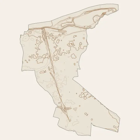 Saint-Jean-le-Blanc : courbes de niveau