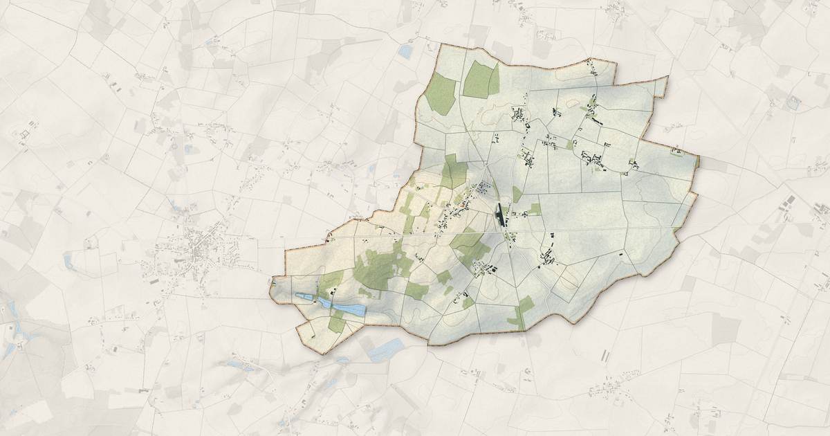 Portrait cartographique de Saint-Loup-des-Vignes : relief, eau, forêts, bâti et voies, calculés à partir des données de l'IGN