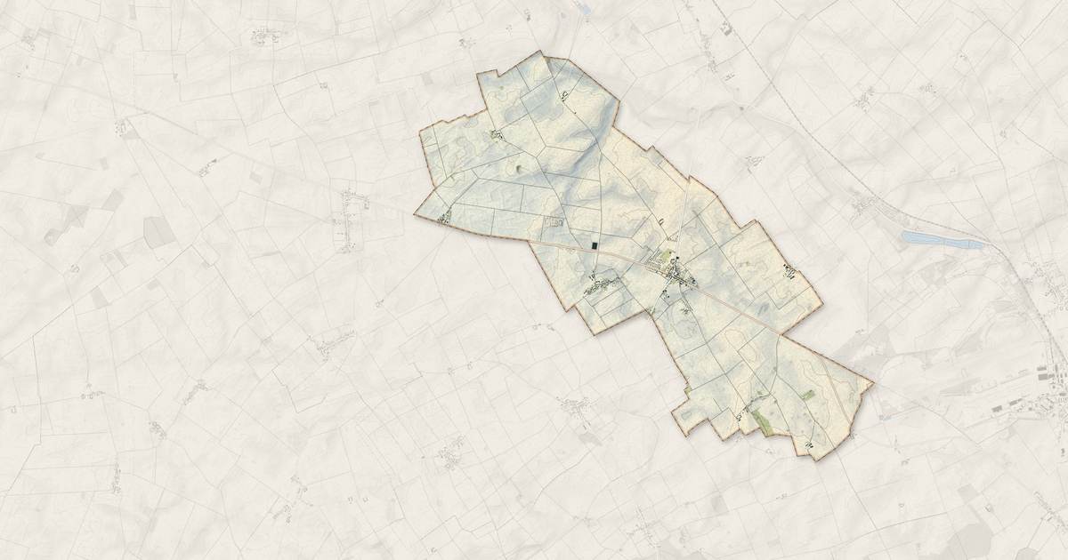 Portrait cartographique de Saint-Péravy-la-Colombe : relief, eau, forêts, bâti et voies, calculés à partir des données de l'IGN