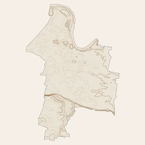Sandillon : courbes de niveau