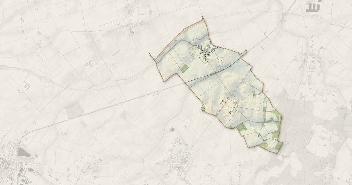 Portrait cartographique de Santeau : relief, eau, forêts, bâti et voies, calculés à partir des données de l'IGN