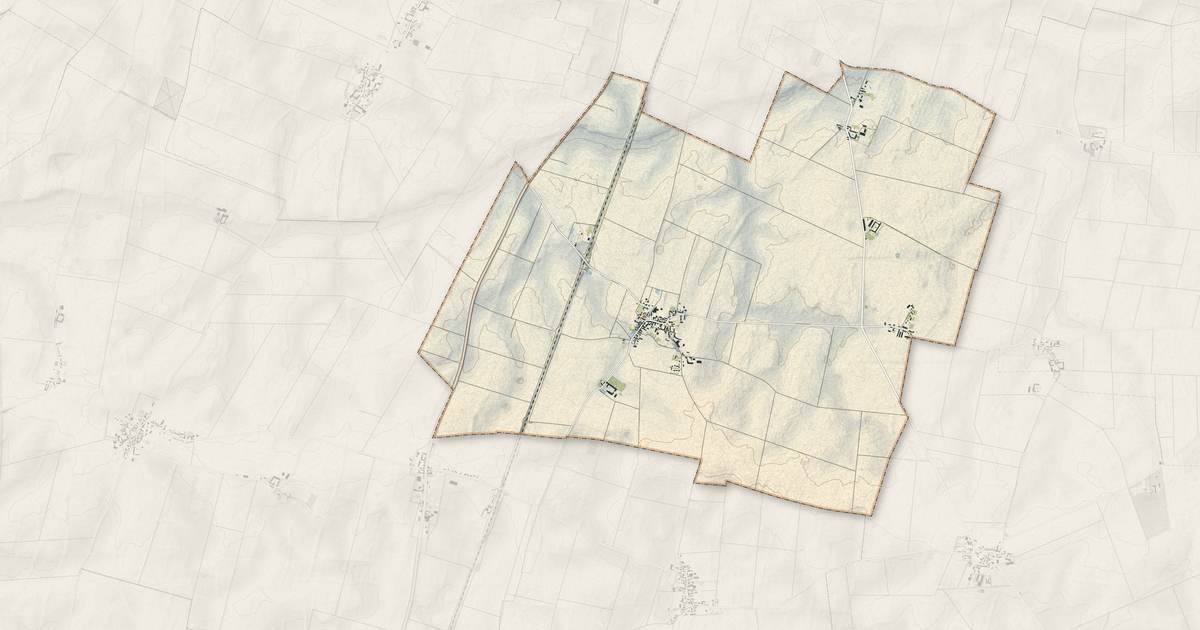 Portrait cartographique de Tivernon : relief, eau, forêts, bâti et voies, calculés à partir des données de l'IGN