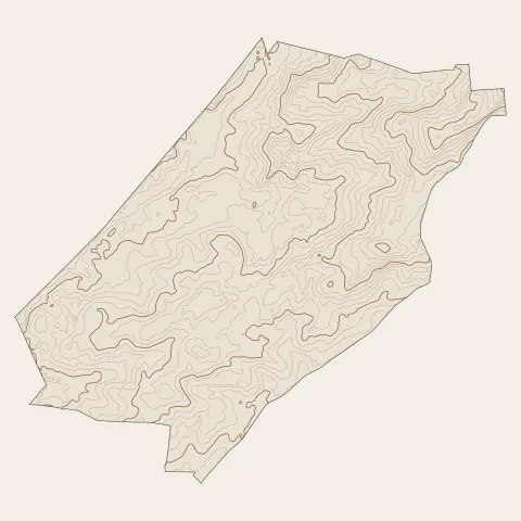 Vennecy : courbes de niveau