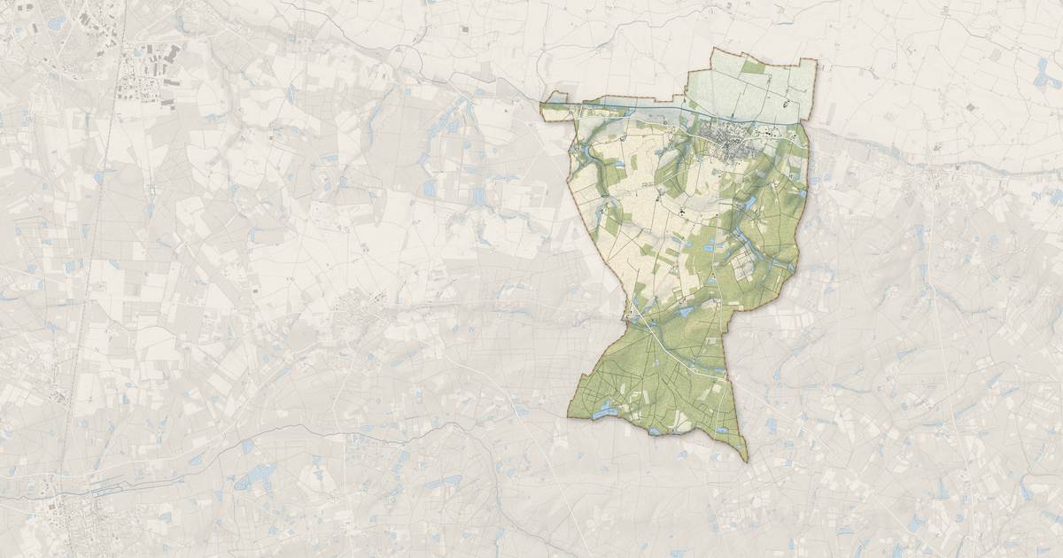 Portrait cartographique de Vienne-en-Val : relief, eau, forêts, bâti et voies, calculés à partir des données de l'IGN