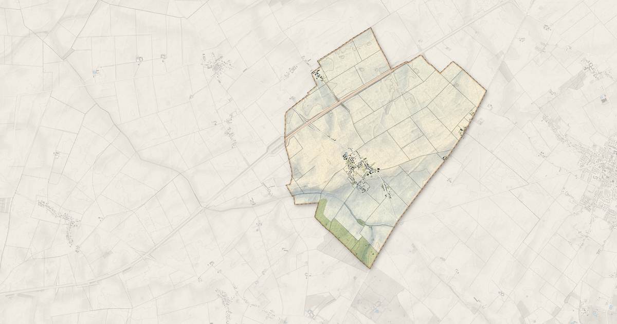 Portrait cartographique de Villereau : relief, eau, forêts, bâti et voies, calculés à partir des données de l'IGN