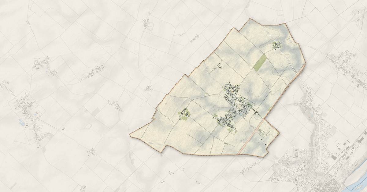 Portrait cartographique de Villorceau : relief, eau, forêts, bâti et voies, calculés à partir des données de l'IGN