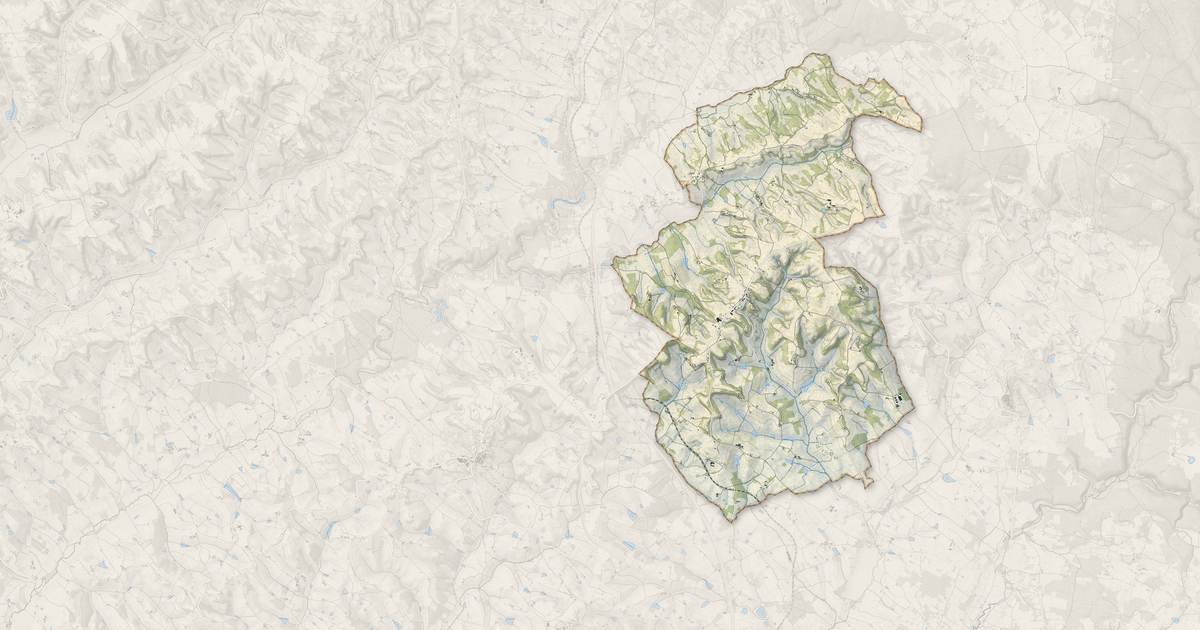 Portrait cartographique de Belfort-du-Quercy : relief, eau, forêts, bâti et voies, calculés à partir des données de l'IGN