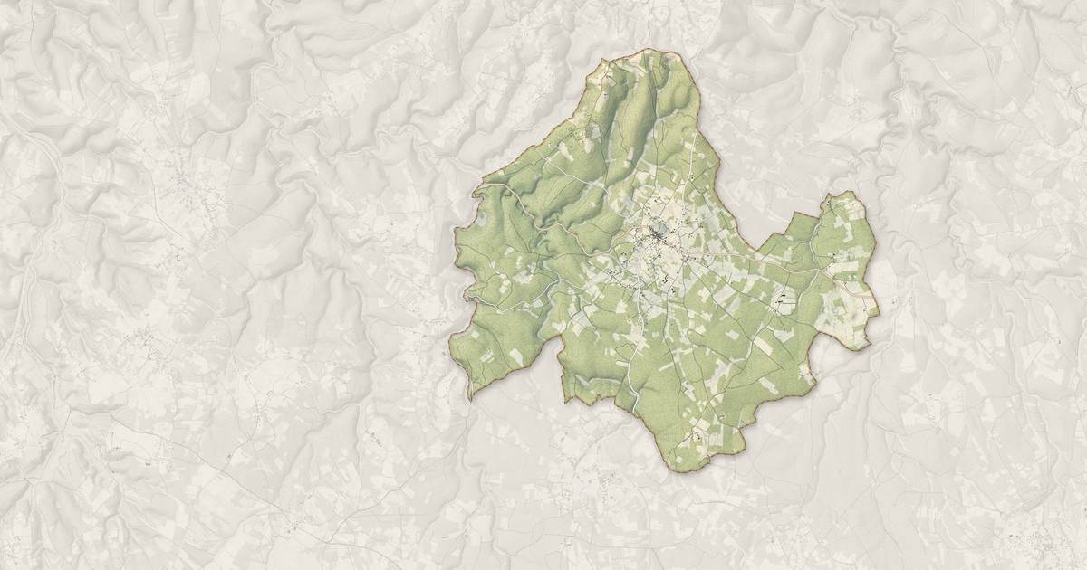 Portrait cartographique de Concots : relief, eau, forêts, bâti et voies, calculés à partir des données de l'IGN