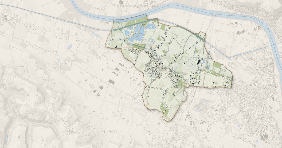 Portrait cartographique de Brax : relief, eau, forêts, bâti et voies, calculés à partir des données de l'IGN