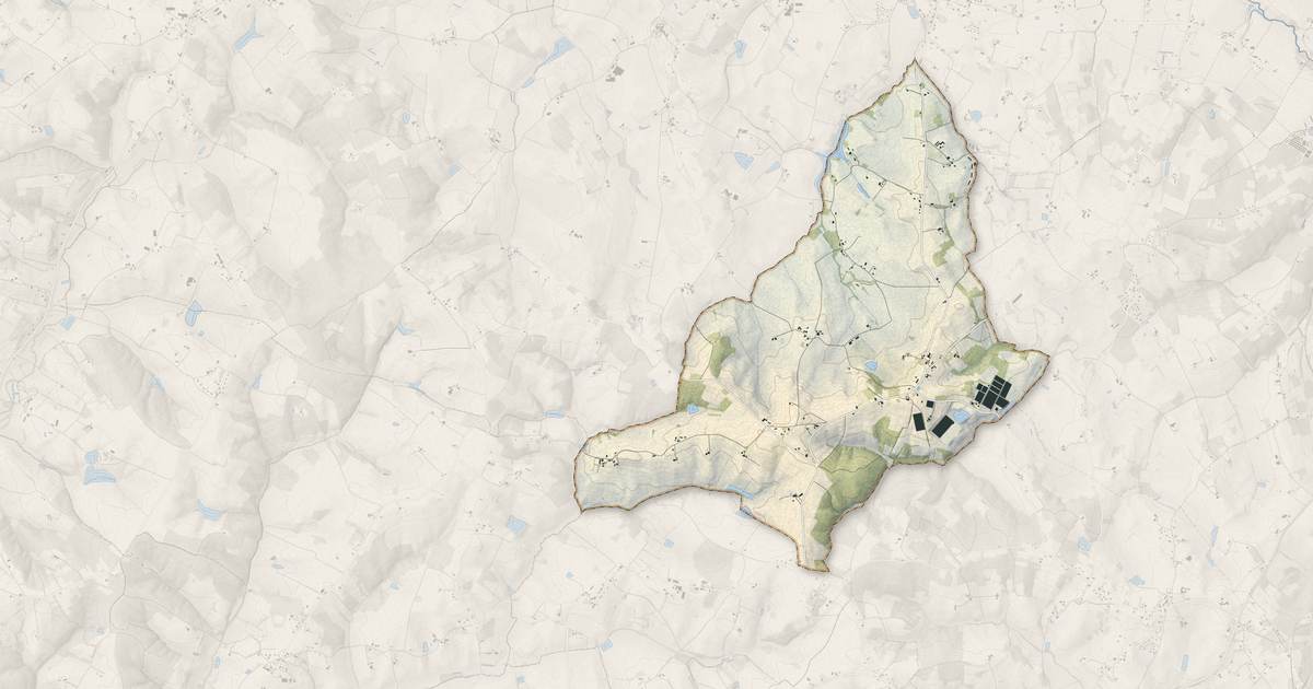 Portrait cartographique de Cambes : relief, eau, forêts, bâti et voies, calculés à partir des données de l'IGN