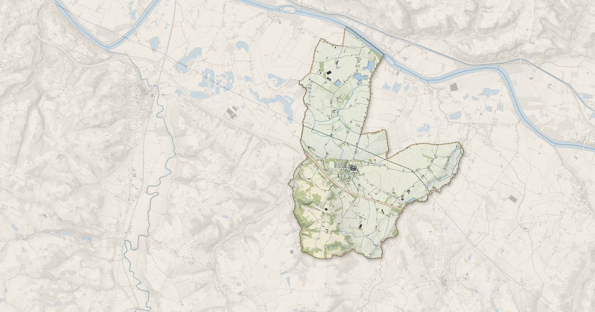 Portrait cartographique de Caudecoste : relief, eau, forêts, bâti et voies, calculés à partir des données de l'IGN