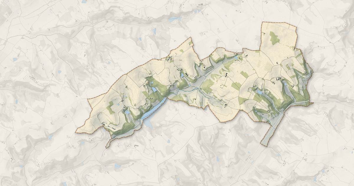Portrait cartographique de Engayrac : relief, eau, forêts, bâti et voies, calculés à partir des données de l'IGN