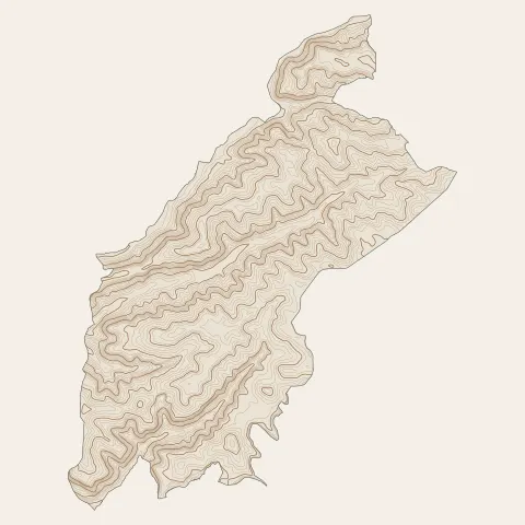 Foulayronnes : courbes de niveau