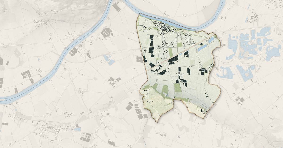 Portrait cartographique de Granges-sur-Lot : relief, eau, forêts, bâti et voies, calculés à partir des données de l'IGN