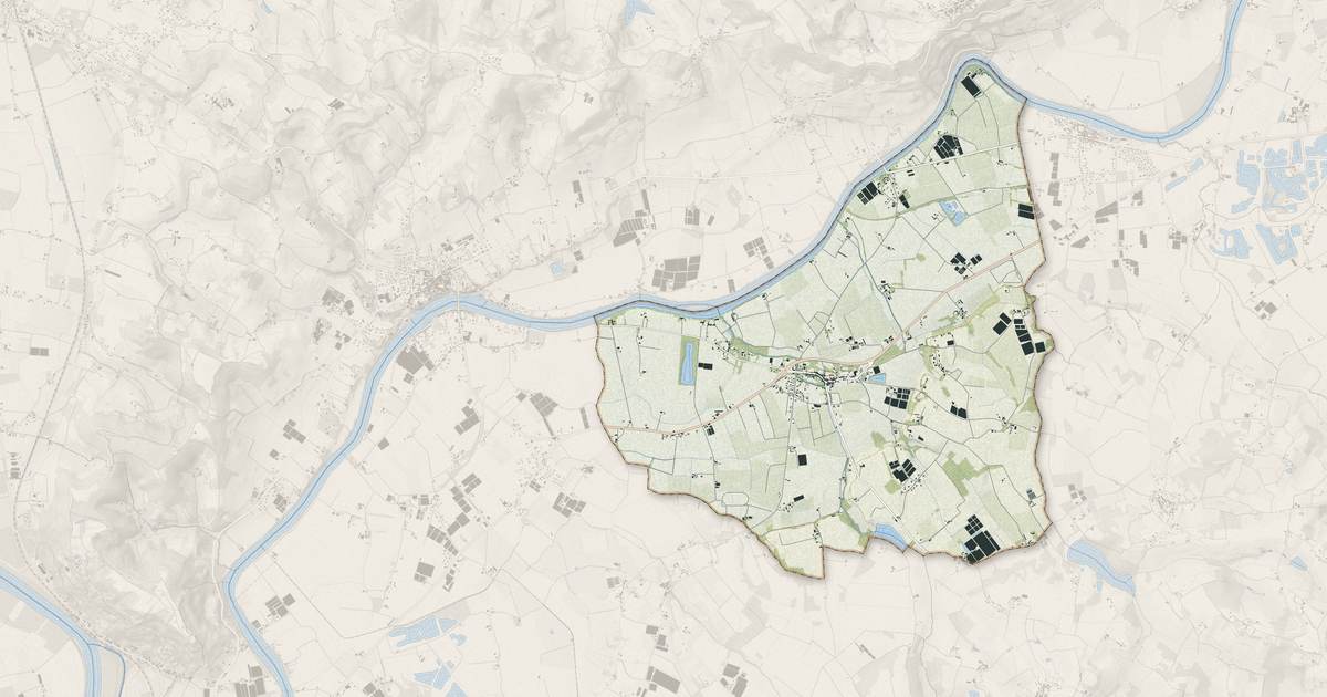 Portrait cartographique de Lafitte-sur-Lot : relief, eau, forêts, bâti et voies, calculés à partir des données de l'IGN