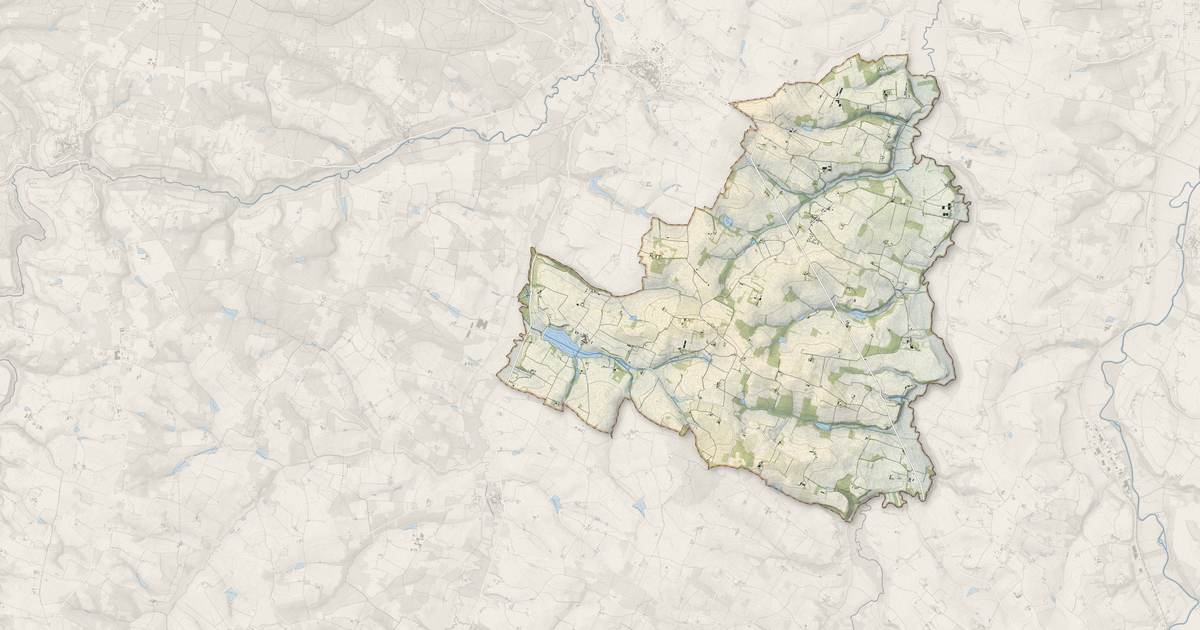 Portrait cartographique de Lannes : relief, eau, forêts, bâti et voies, calculés à partir des données de l'IGN